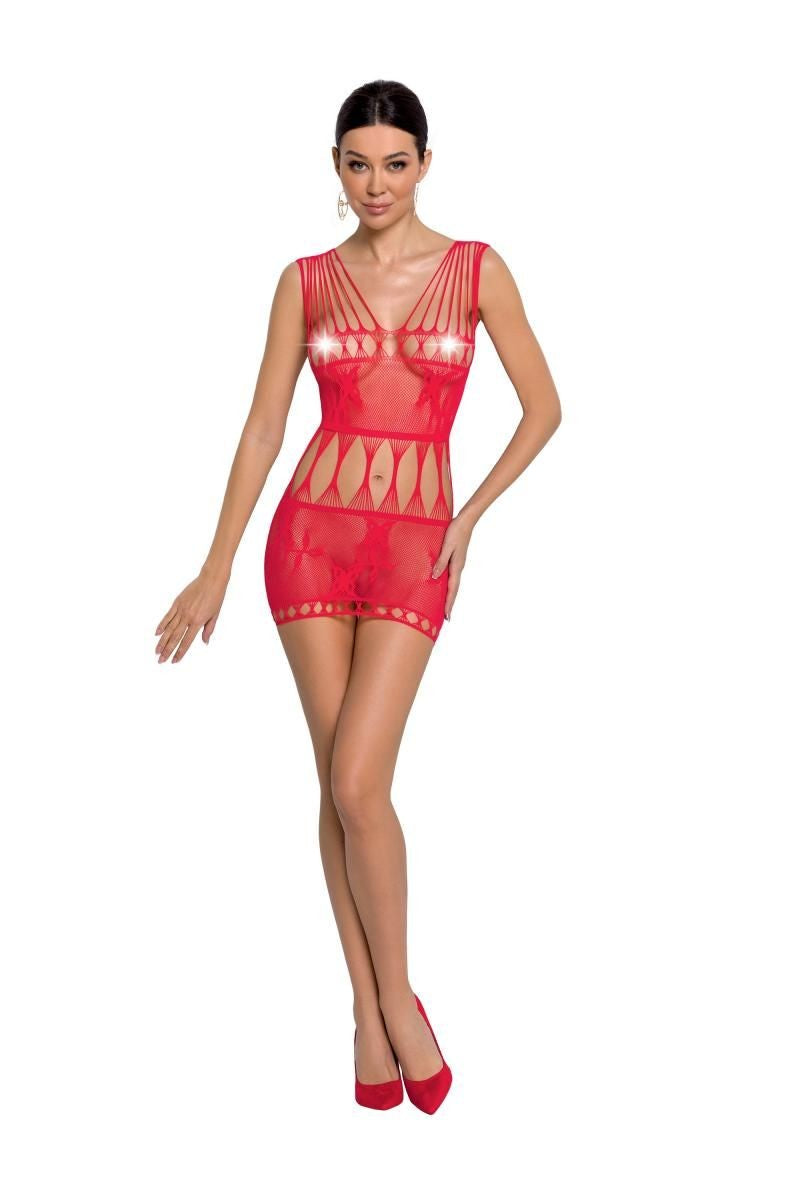 rotes Netzkleid BS090 von Passion rotes Netzkleid BS090 von Passion